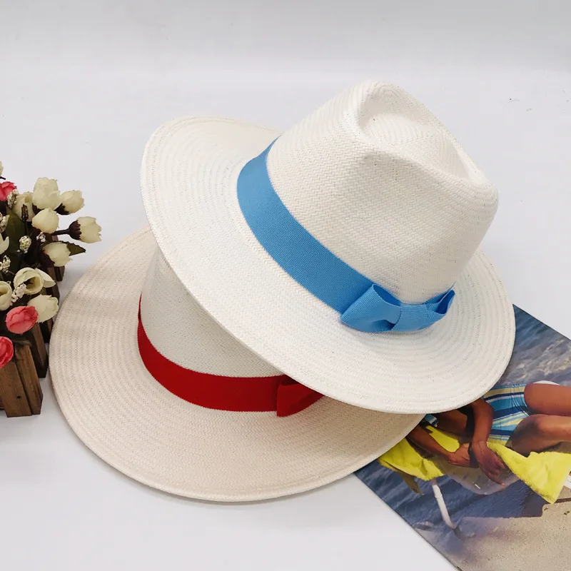 A401053 Custom Unisex New hand made Men Women sun proof papyrus hat Fedora straw Panama Hat