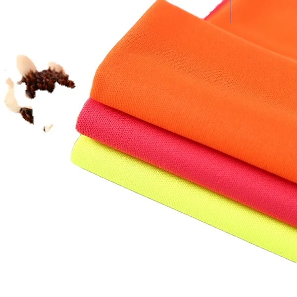 Shaoxing Textile Manufacturer High Quality 100% Polyester Interlock Sports Knitted Jersey Apparel Fabric