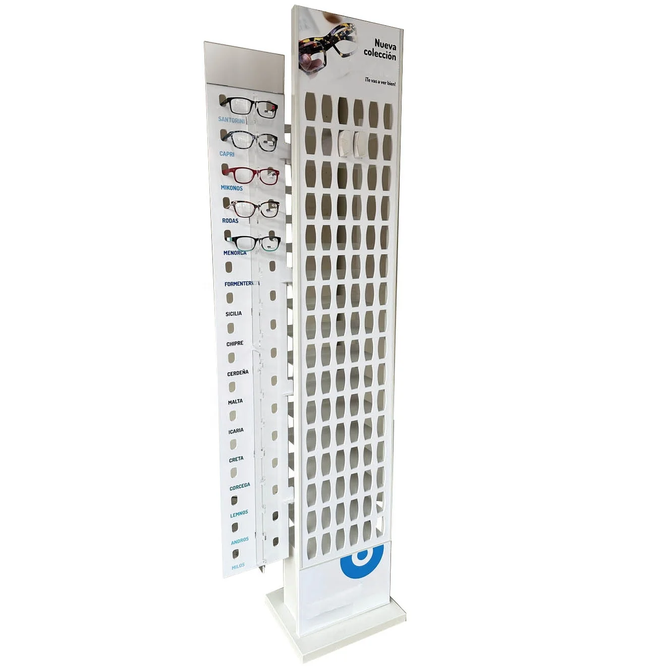 optical shop furniture eyewear display showcase rack retail store floor metal sunglasses display stand