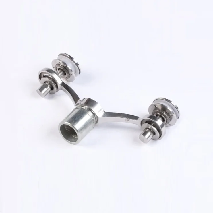 China Factory Stainless Steel Glass Balustrade Canopy Spider 4 Routel Connector Fittings