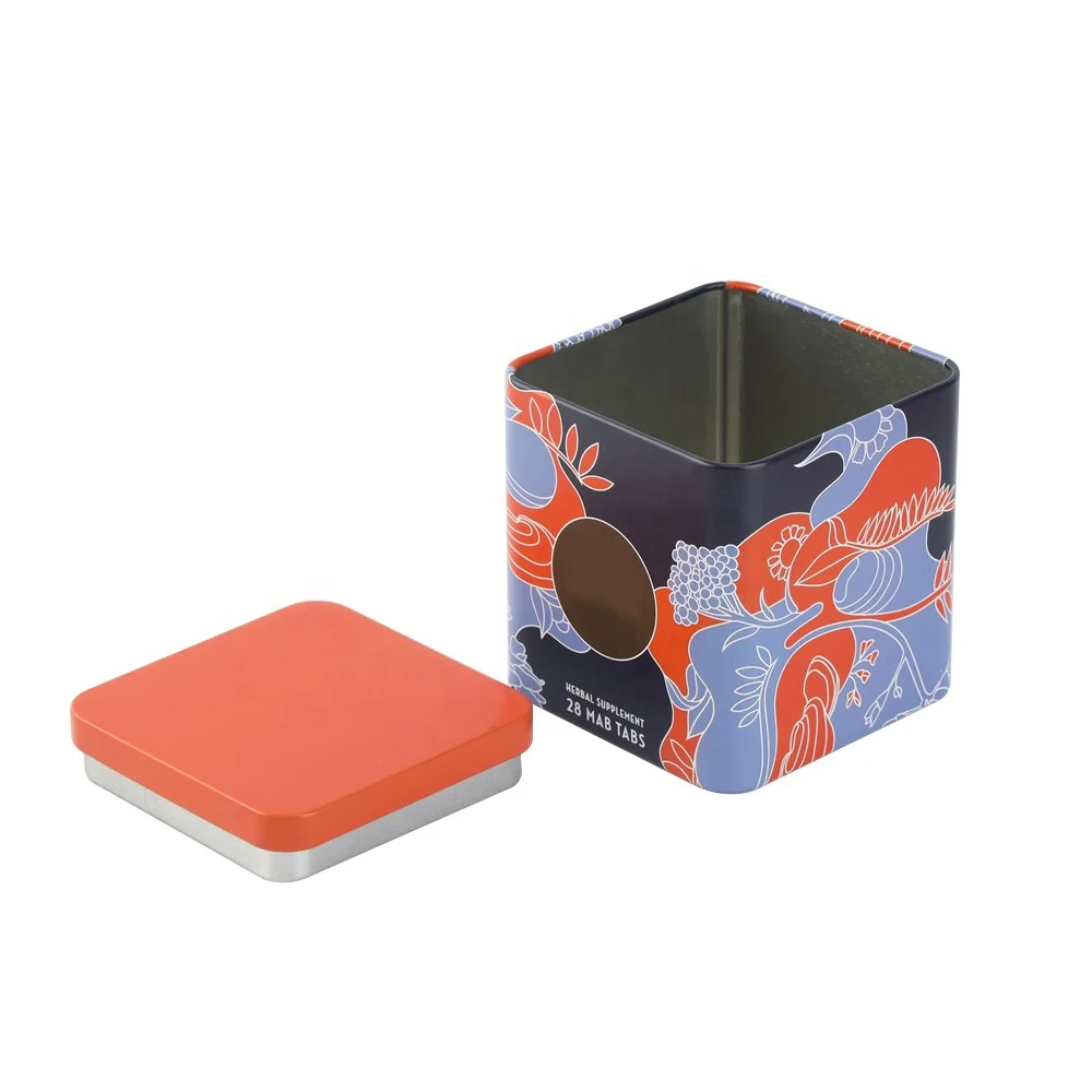 Hot sale square tin box with custom printing