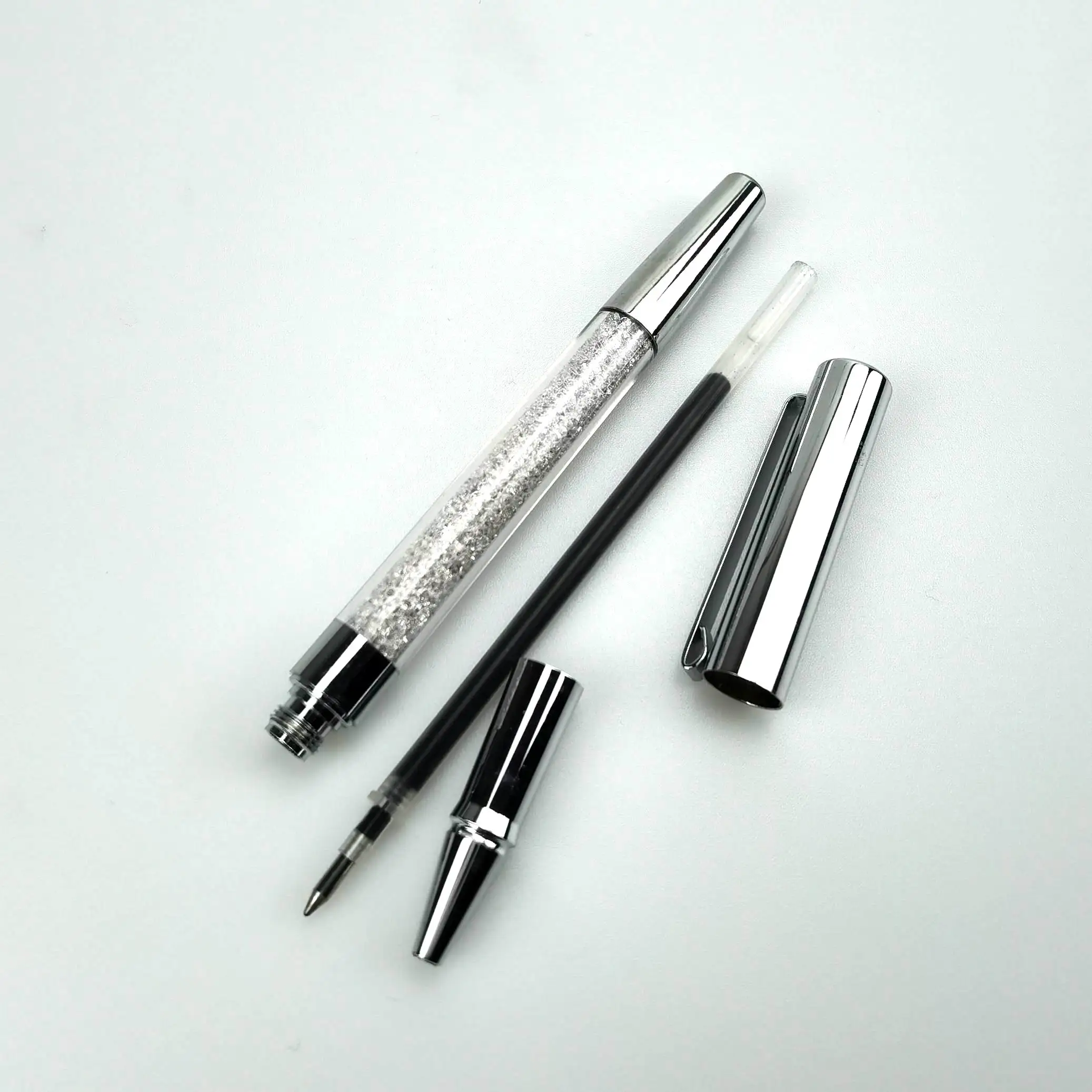 High quality Promotion diamond Crystal metal ball pen with logo