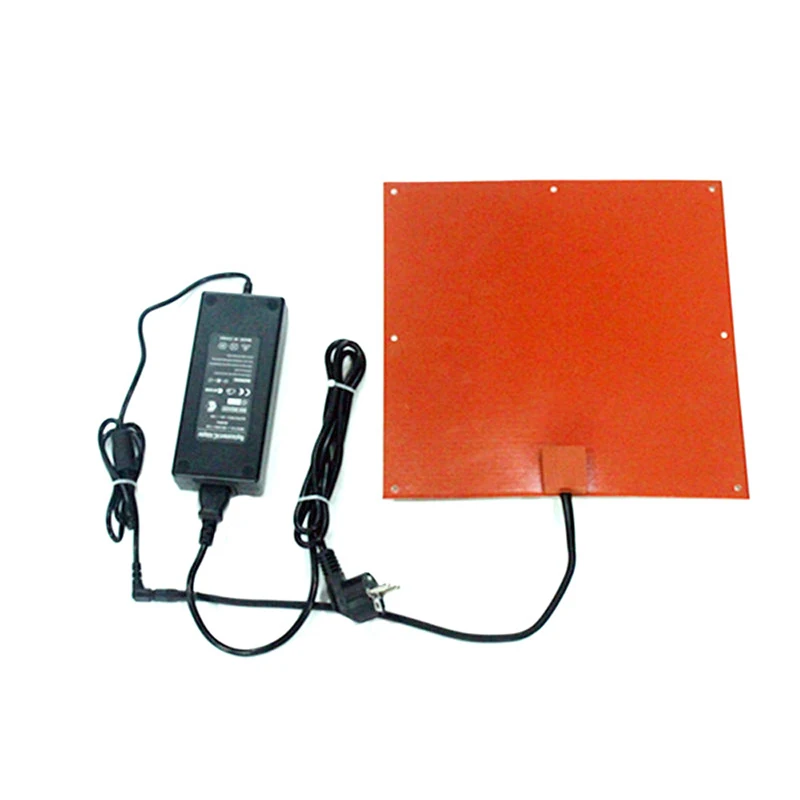 100x100MM 200x200mm 300*300mm  500x500 mm 12V 24V 36V 48V 110V 220V 100W 200W 300W 400W 3d printer silicone heat bed