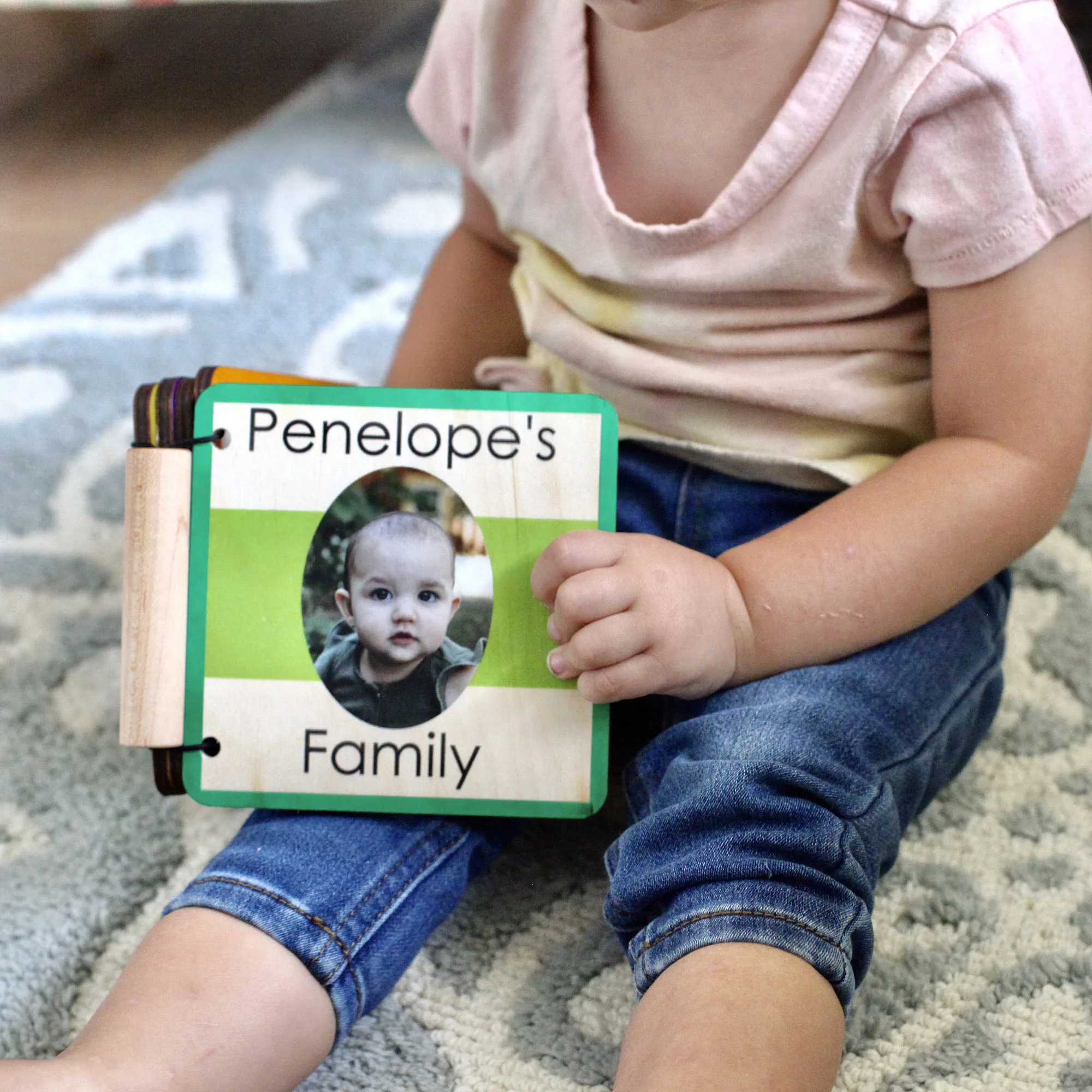 Custom Montessori Toddler Family Book Custom Photo Book