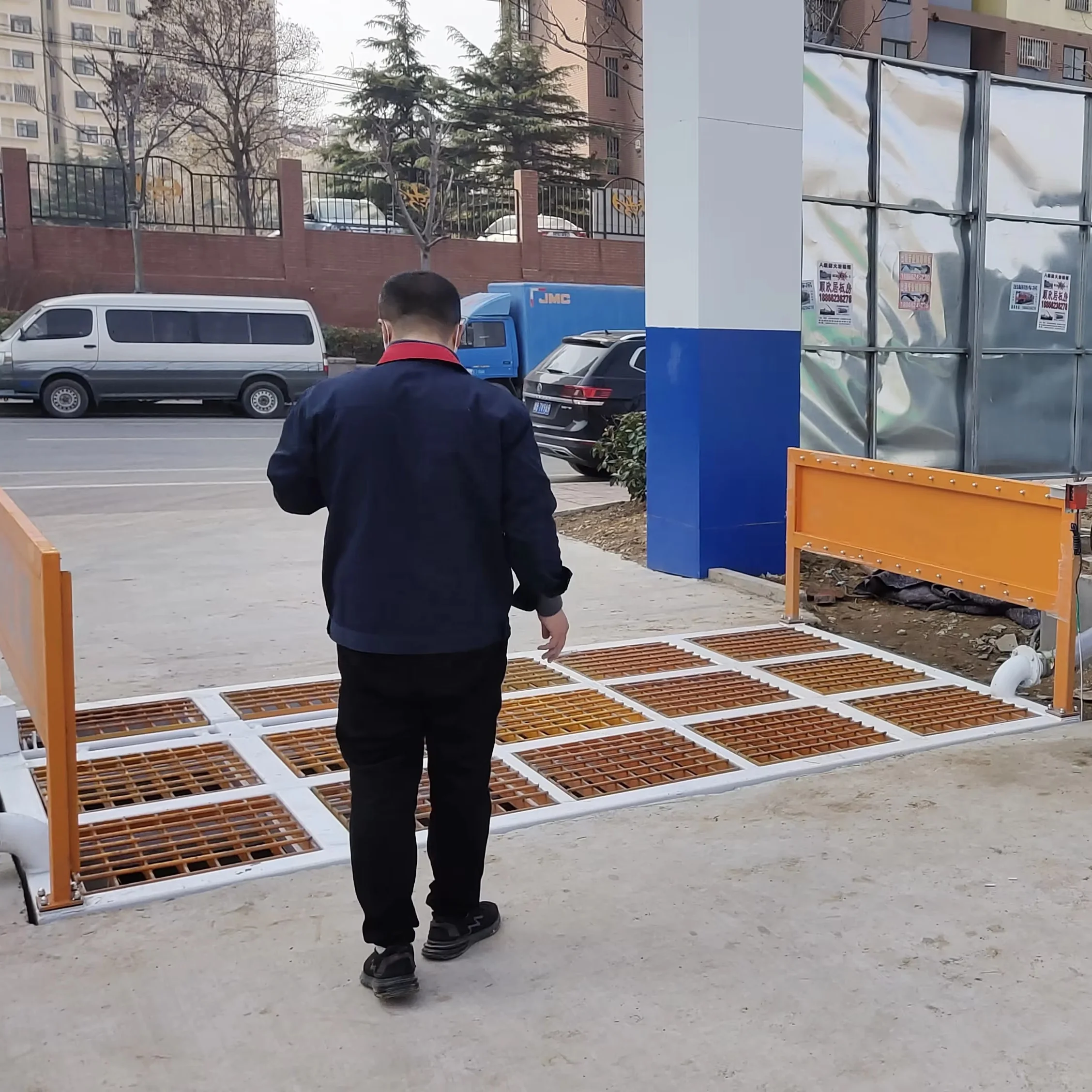 Горячая распродажа, новый стиль, строительная станция для мойки грузовиков, автомойка из нержавеющей стали с функцией очистки под давлением