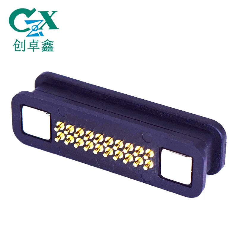 pogo pin 20pin battery connector 2.50mm pitch vertical surface mount spring pin electronic connector