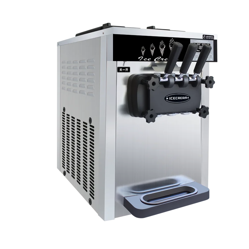 Hot Product 3 Flavor Table Top Commercial Soft frozen ice cream machine