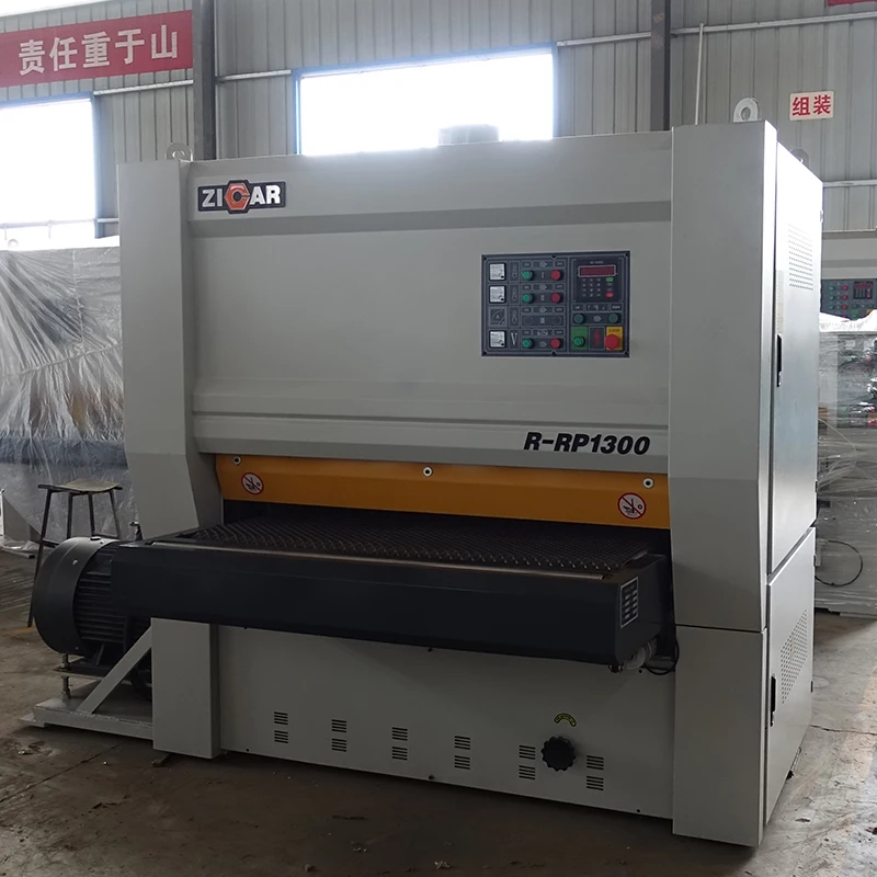 ZICAR R-RP1000 Woodworking Plywood Solid Wood Precise Calibrating Wide Belt Sander Sanding Machine