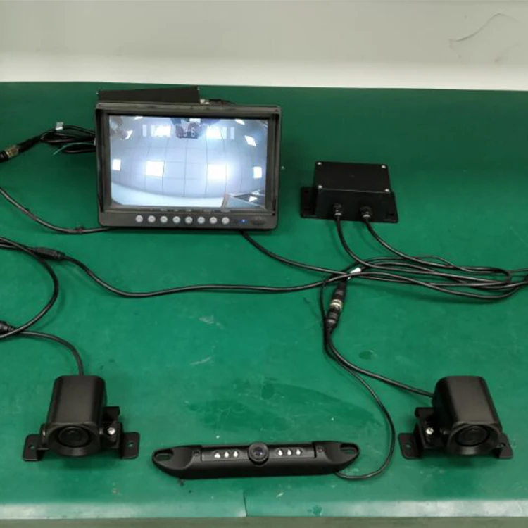 Vehicle Parking Sensor Customized 4 Input Radar Sensor Parking Car Camera Radar System With Radar Host Box