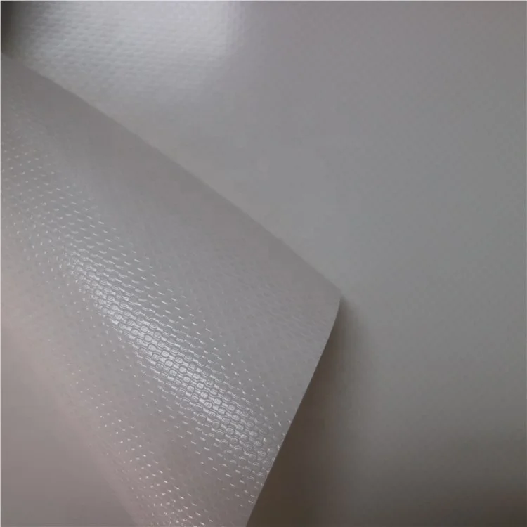 100% Polyester PVC Membrane Structure Fabric Coated Panama Tarpaulin Woven Dyed Plain Pattern