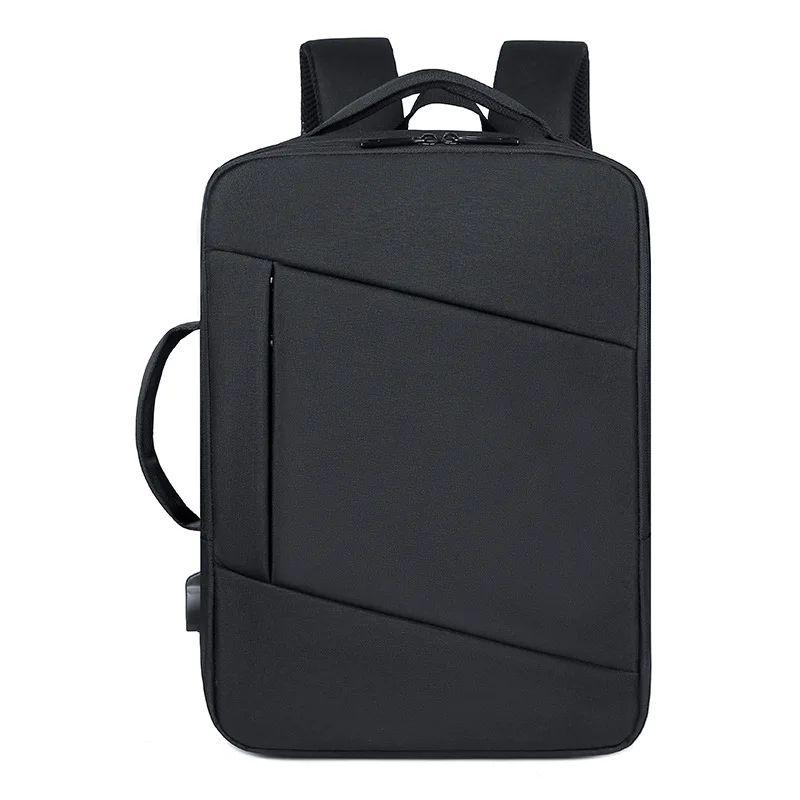 Business shoulder computer bag Large capacity usb charging port with trolley case cassette men backpack handbag