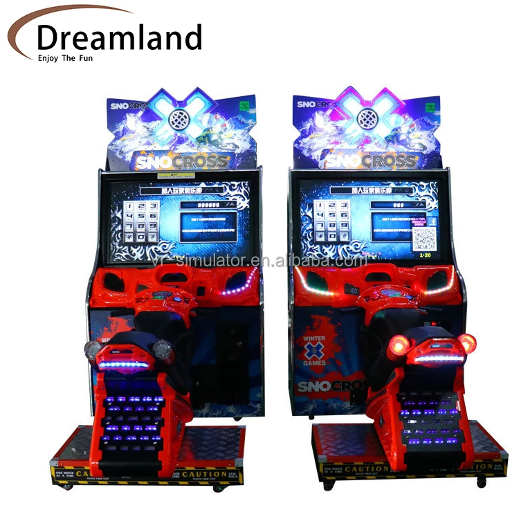 Оборудование для развлечений Dreamland с монетоприемником Snowcross Moto Racing arcador Driving cotio Game discount