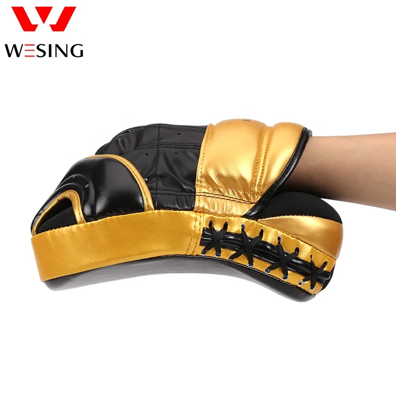 Wesing Custom Focus Pads Boxing Mitts Kids Pu Leather Durable Focus Pads Boxing
