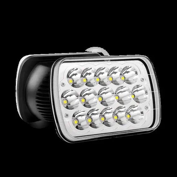 5x7 LED Headlights for 1984-2001 JC XJ YJ MJ Mictuning Replacement 45W Hi/Lo LED Sealed Beam Headlight