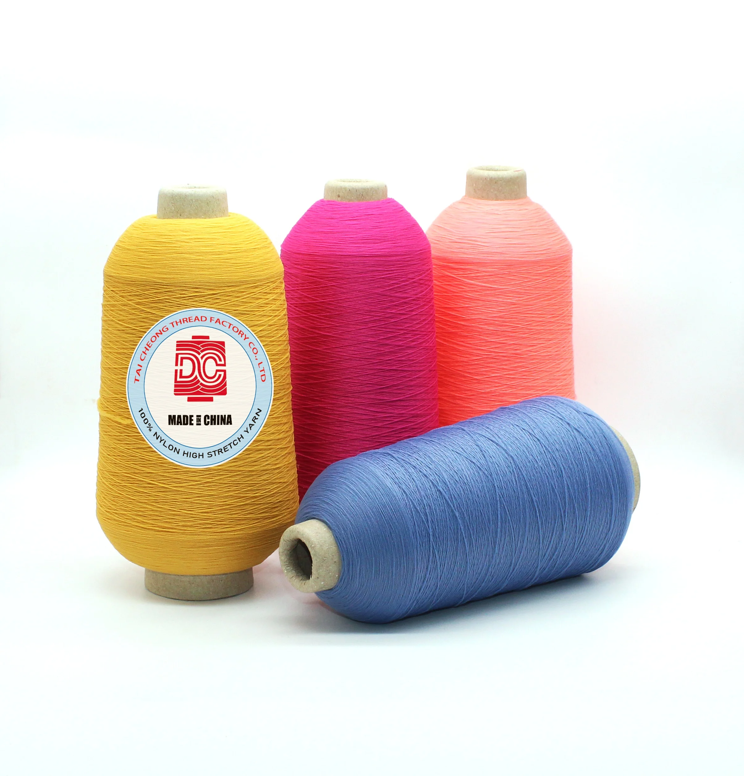 
Price 200 Dn 100% Nylon 6 Stretch Dyeing Yarn 1.3 Cm Flat Knitting To Make Bags Spandex Covered Use For Mop Underwear Space 