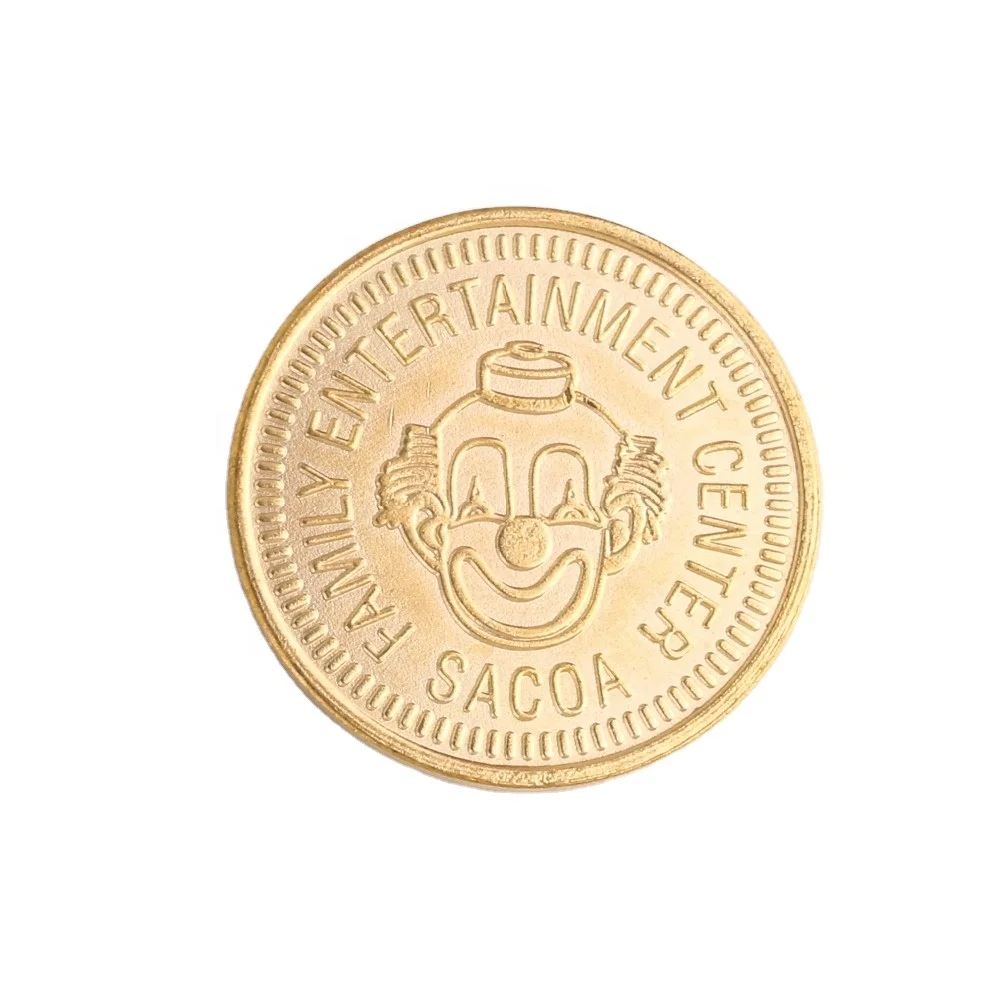 Wholesale Custom Copper 1.0-3.5mm Thickness Coin Tokens Game Machine Coin Token