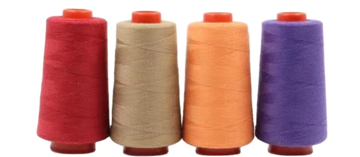 cotton sewing thread on cone
