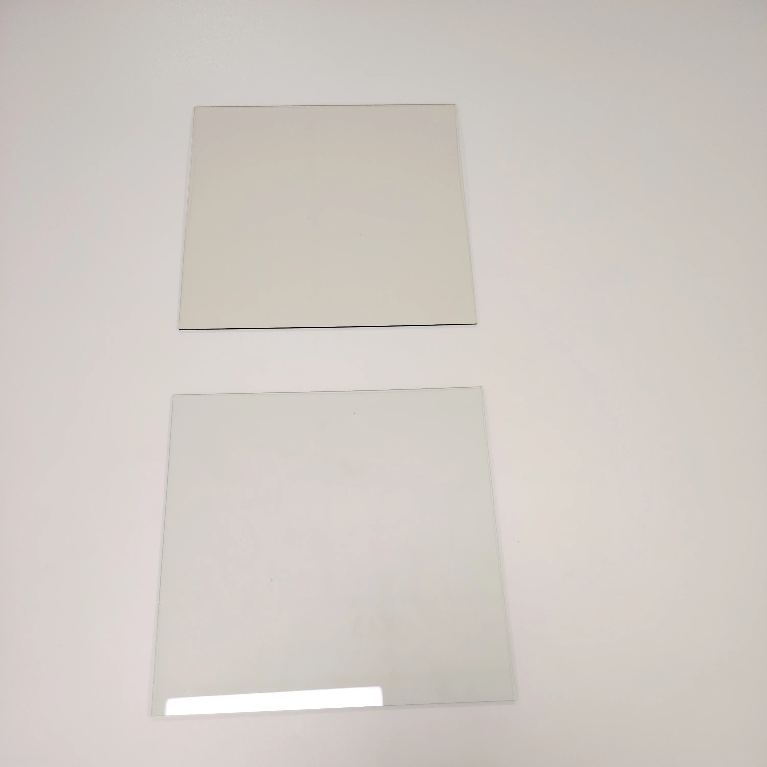 Custom 7~10ohms 10~15ohms 150*150*1.1mm ITO indium tin oxide coated conductive glass for solar cell