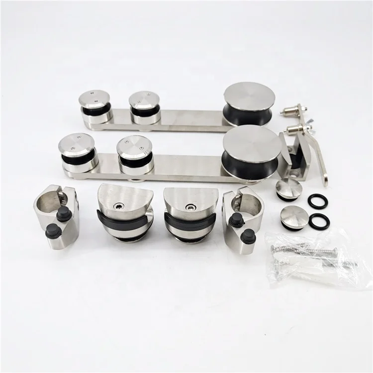 In stock for complete set stainless steel wheels for sliding doors fitting