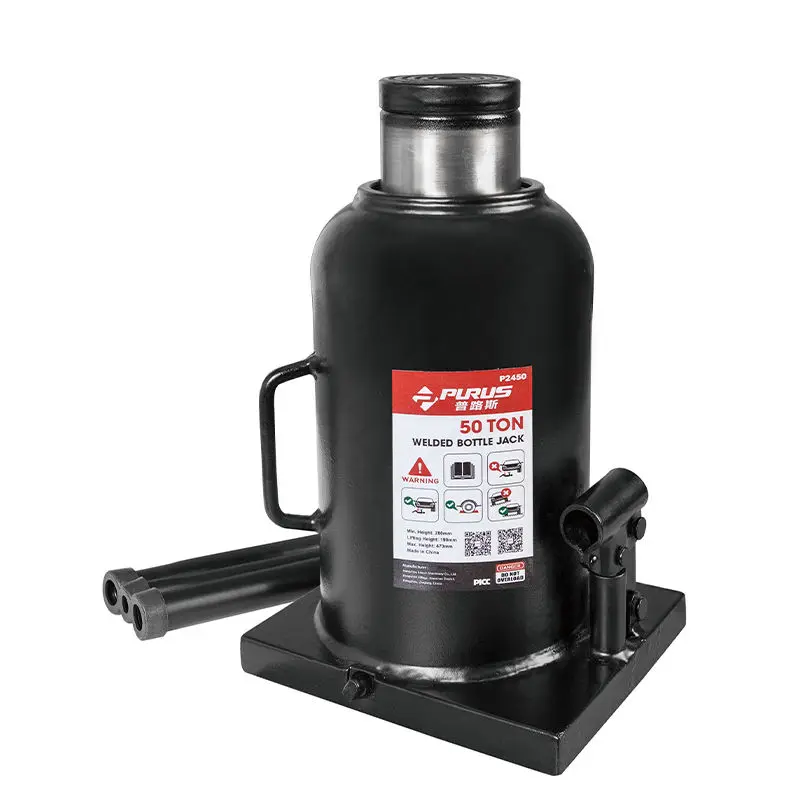 
50 tons upright type jack one pump carton packaging 