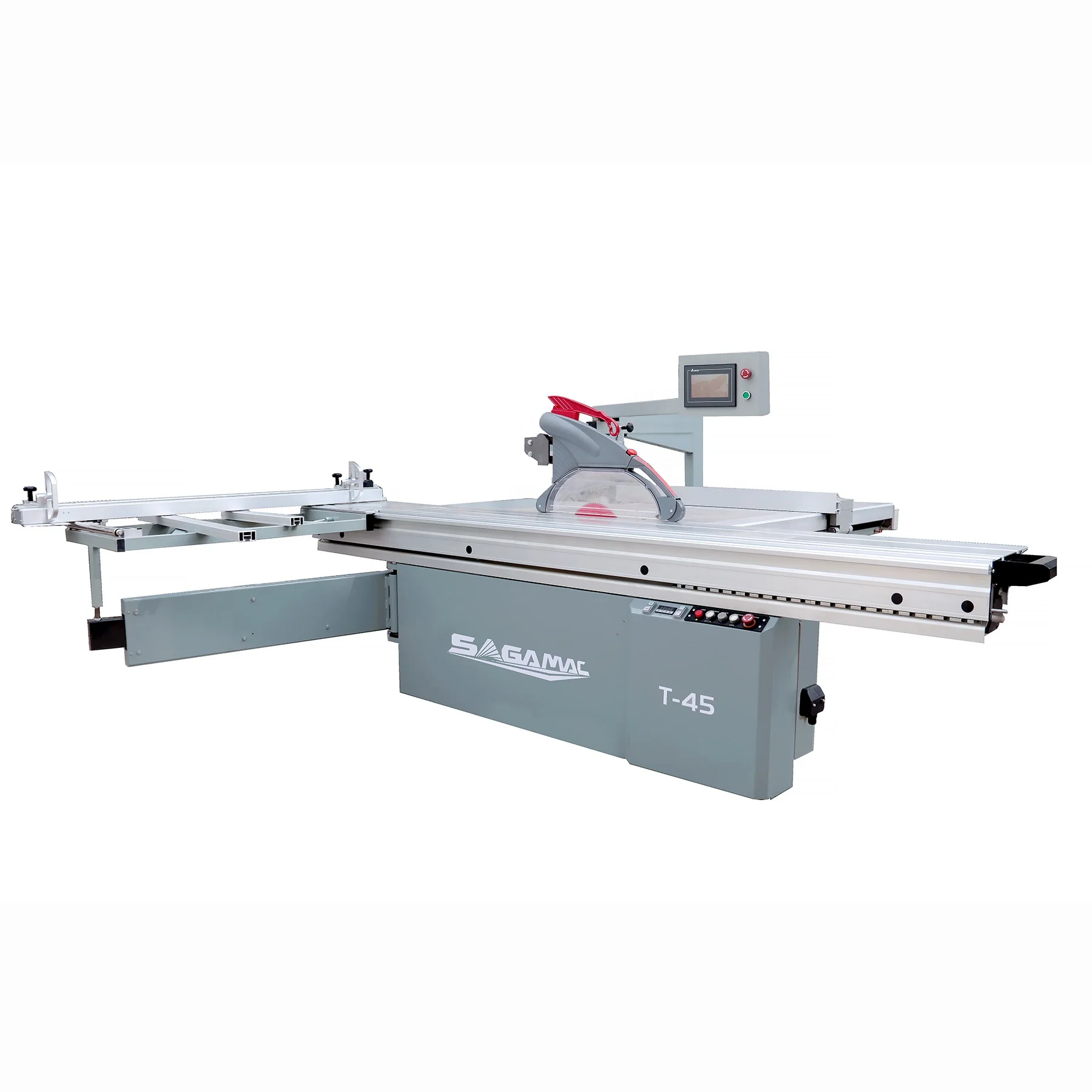SAGA Industrial Heavy duty CNC Tilting function sliding table saw
