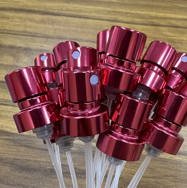 Factory directly 13mm 15mm 18mm 20mm Metal anodizing crimpless perfume mist spray pump