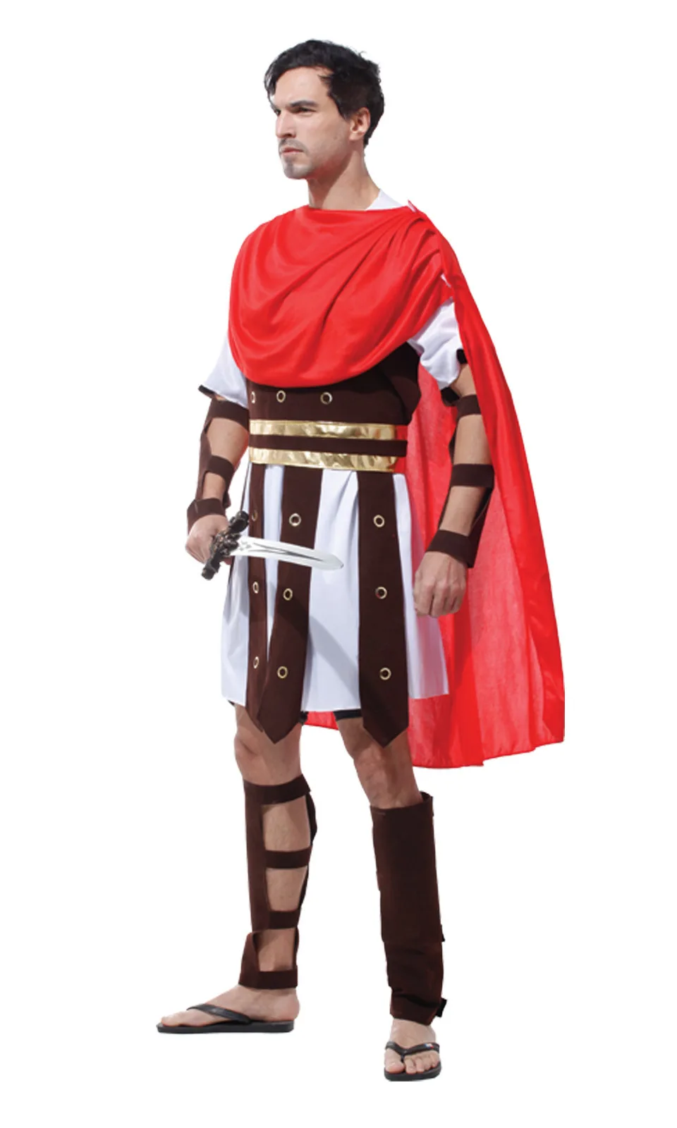Men Roman Warrior Costume Spartan Gladiator Soldier Costumes Carnival Purim Halloween Cosplay