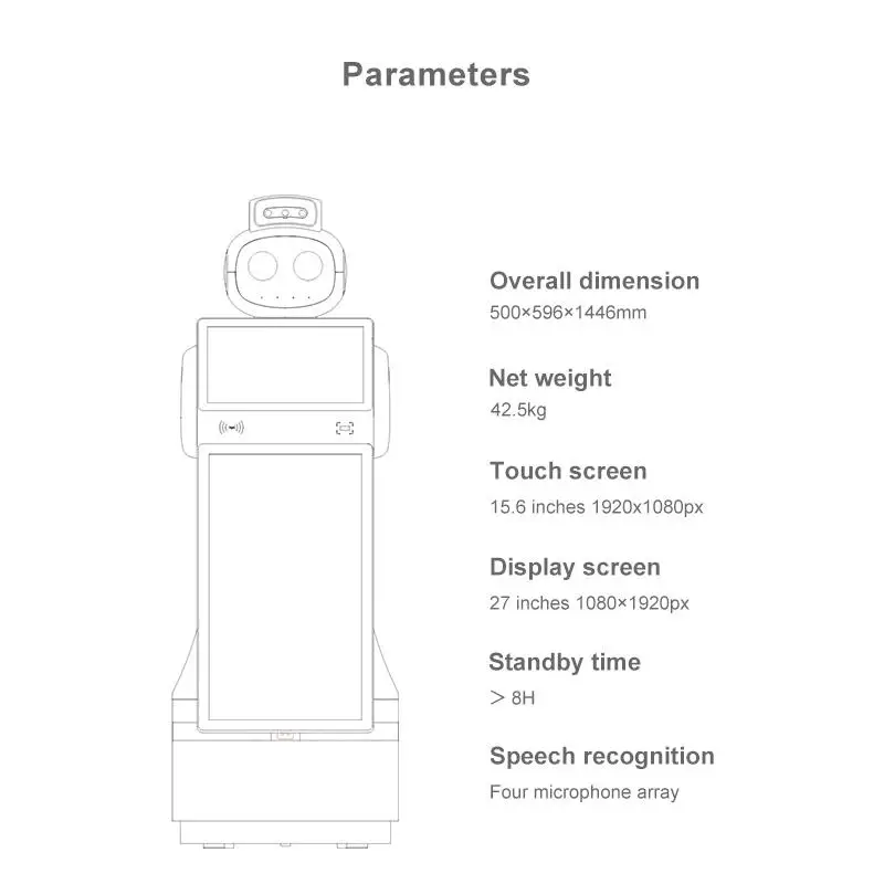 AI Smart Robot Reception Robots Humanoids Smart Intelligent Service