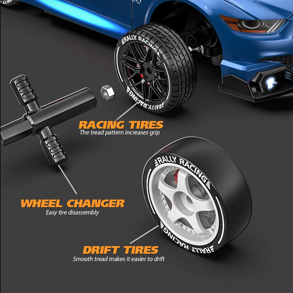 4DRC 1/24 Scale High Speed Racing Car Hobby Toys High Speed Rc Drift Car 2.4g Radio Control Drift Competition Racing Car Toys