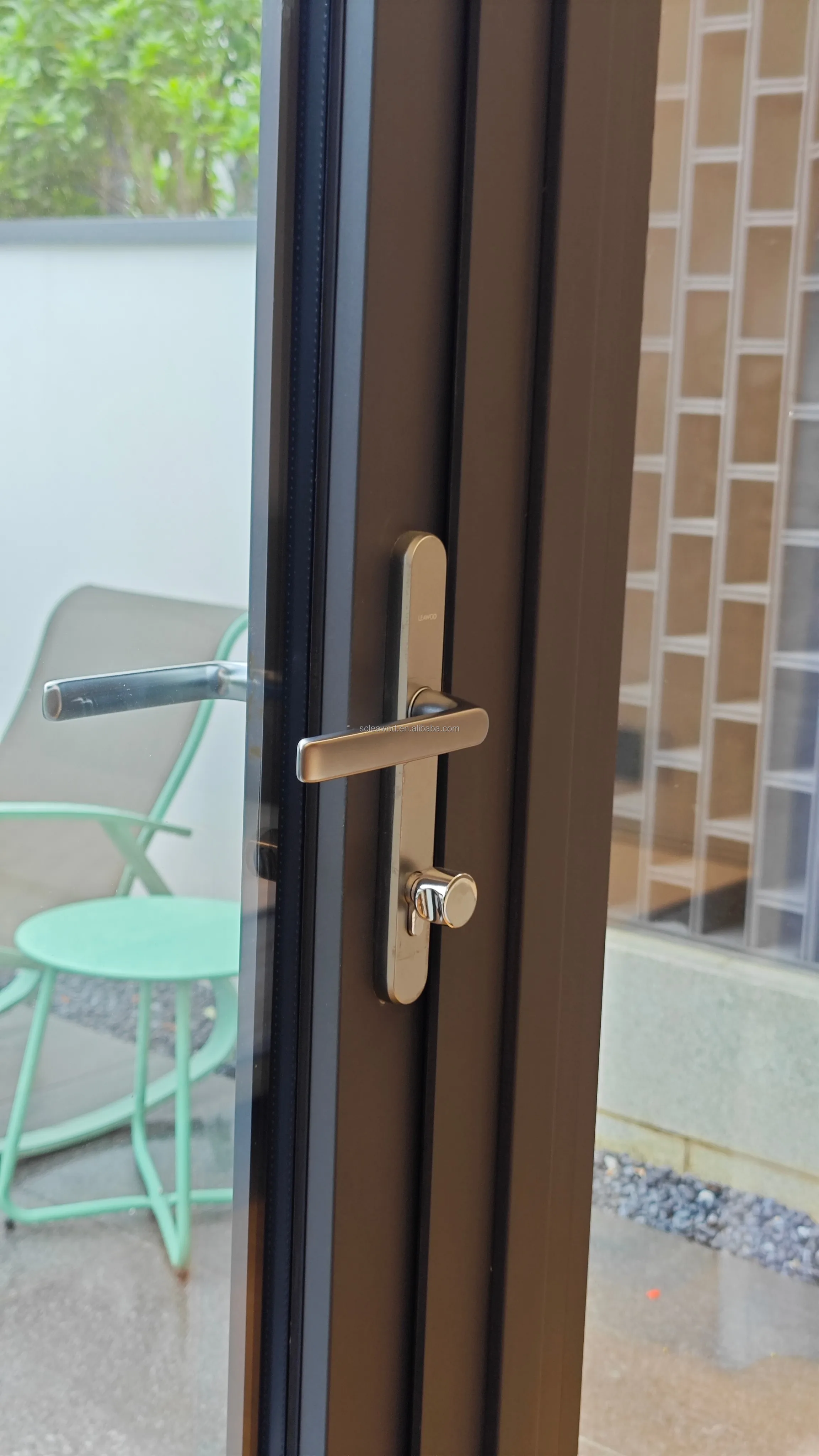 Garden glass Aluminum Glass Doors Double Glazed Glass Front thermal break Aluminum French Doors