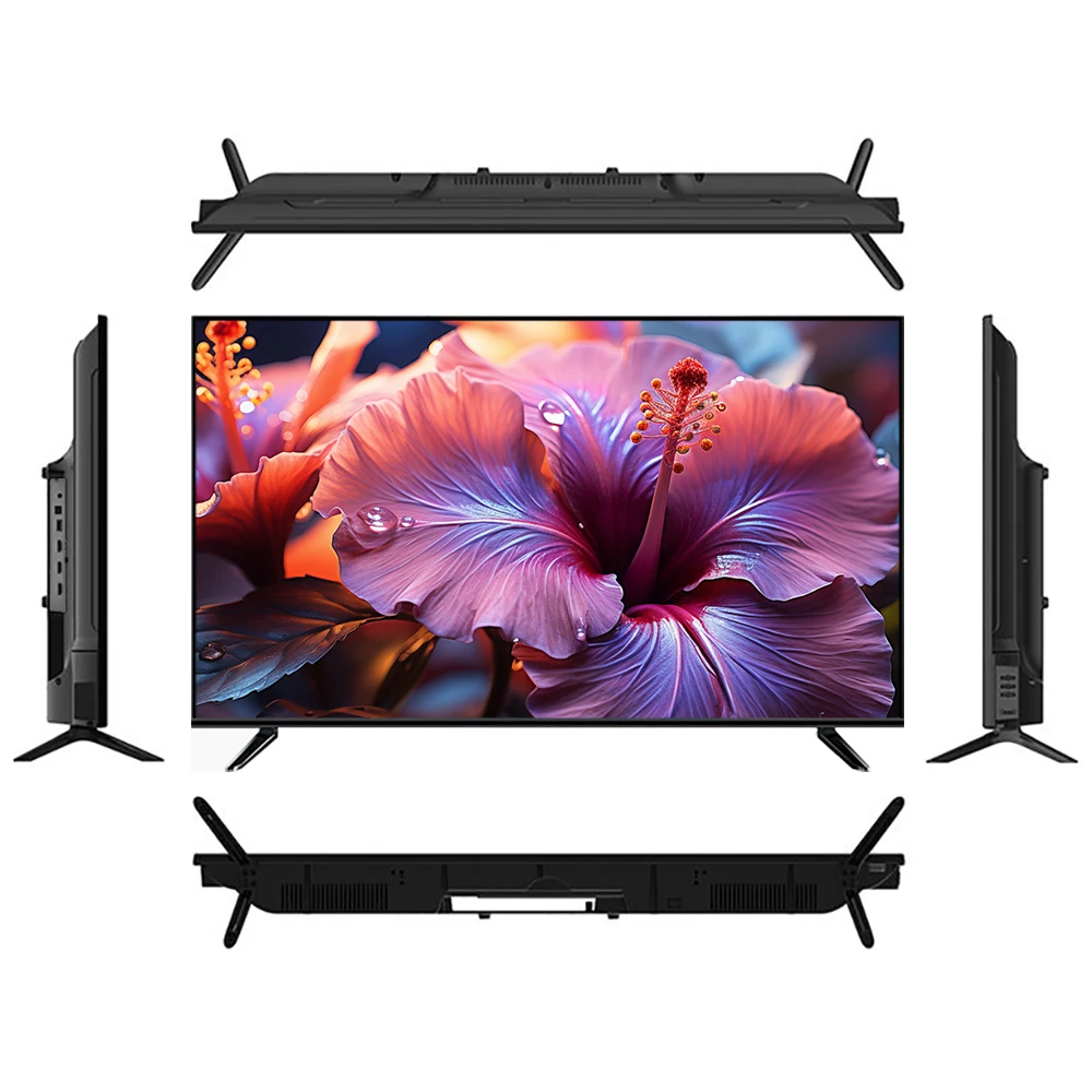 China Factory 32 Inch LED Panel 2K 1080p LED LCD TV De 55 65 Pulgadas Smart TV