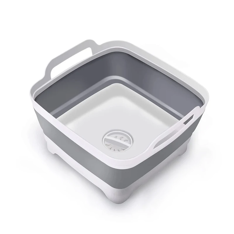 Hanser PD-114Z Portable Folding Basin Household Bathroom Foldable Washbasin Outdoor  Water Container Picnic Travel Camping Basin