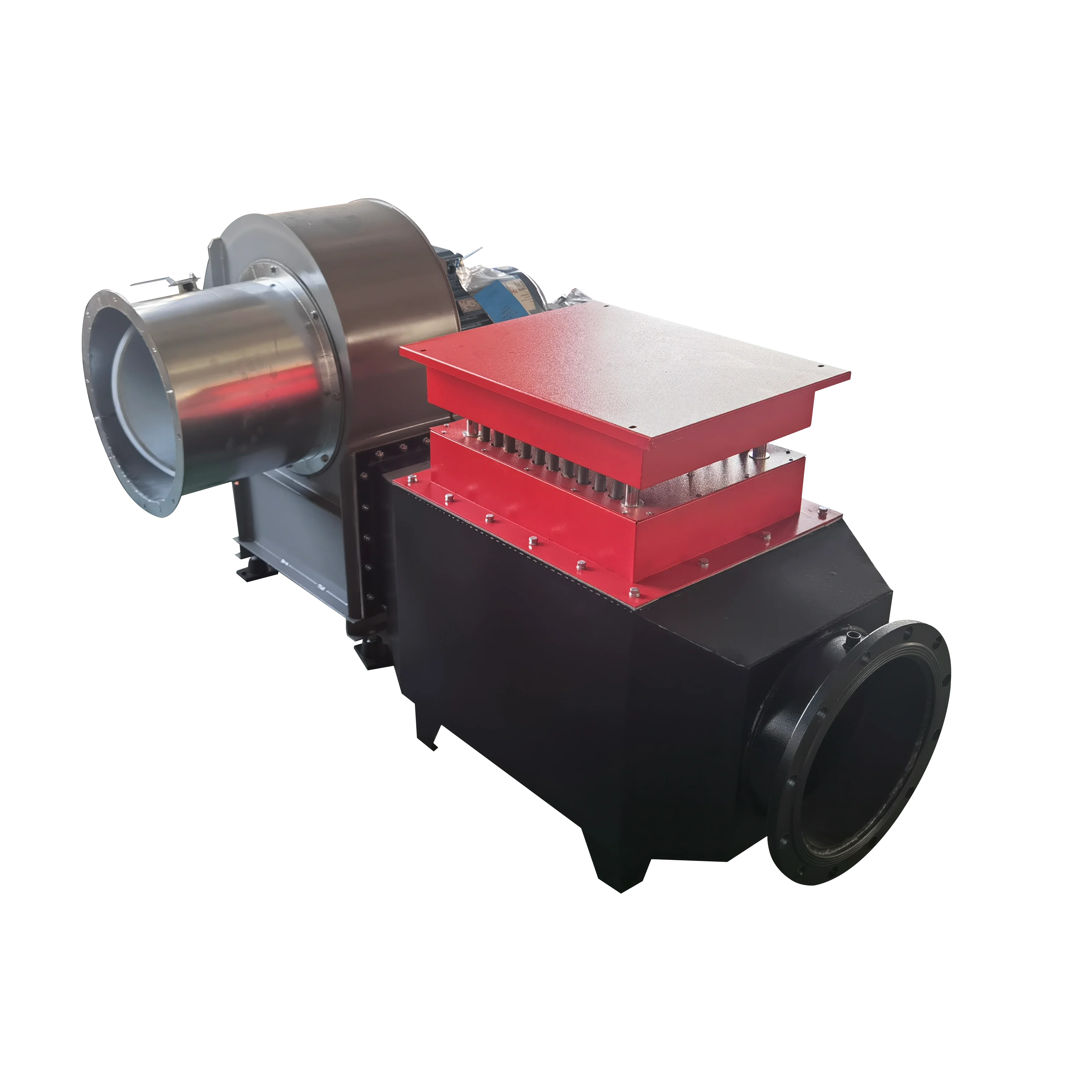 Industrial electric custom heat exchanger finned Process air duct heater with air blower