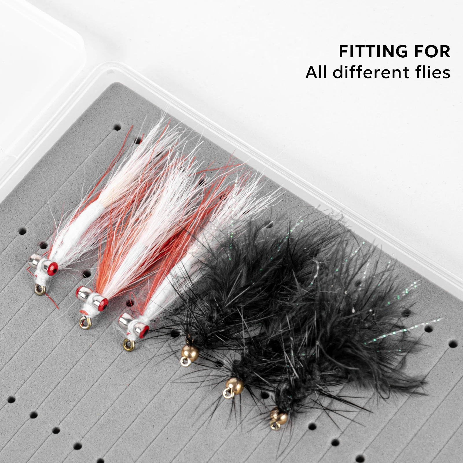 A5 Streamer Foam Fishing Bait Box with Plastic Shell - Compact Storage for Hooks & Bait providing Customized Services Fly Box