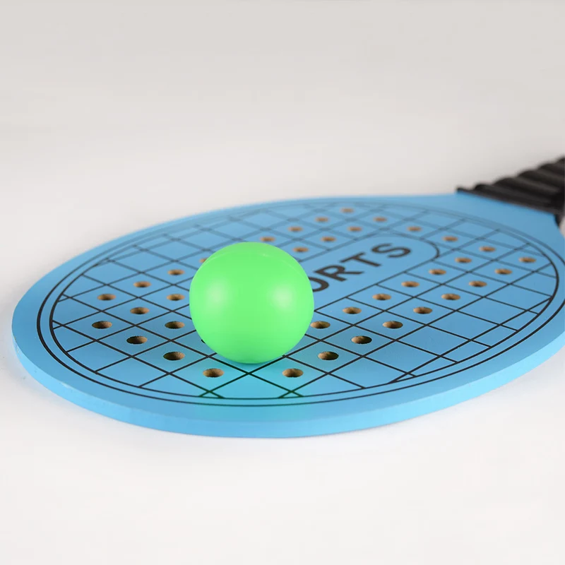 Custom professional outdoor sport high quality MDF wooden beach tennis paddle racket with ball
