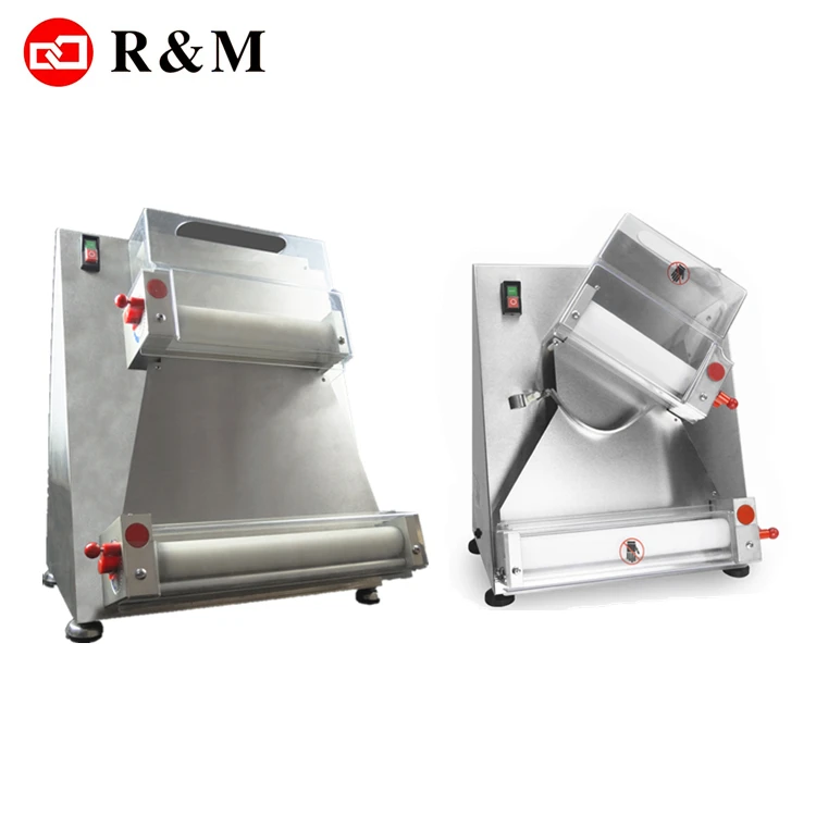 China stainless steel automatic pizza dough sheeter machine automatic 220v video pizza roller dough base forming machine sale