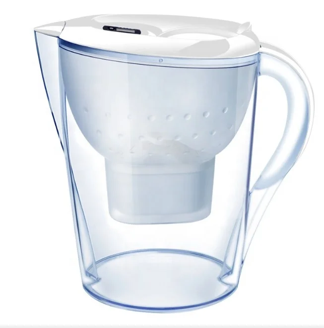 Alkaline Water Pitcher Ionizer With 2 Long Life Filters Water Filter Purifier, pH RESTORE Water Filtration System