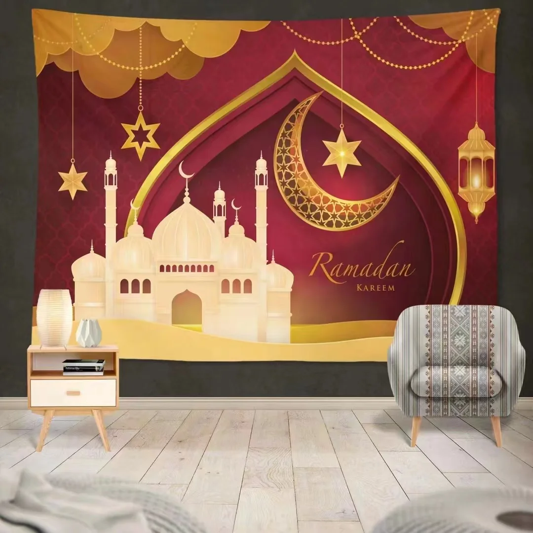 Роскошные гобелены Рамадан ИД Мубарак ручной работы настенные художественные ковры тканые гобелены