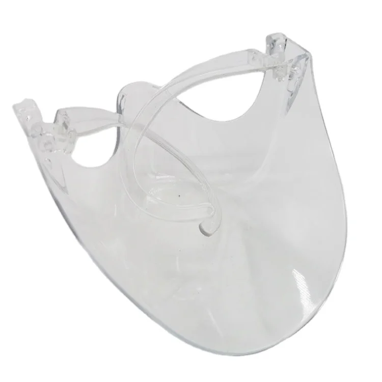 
Amozon Popular Mini ABS Acrylic Transparent face Screen Shield Mouth Clear Face Shield 