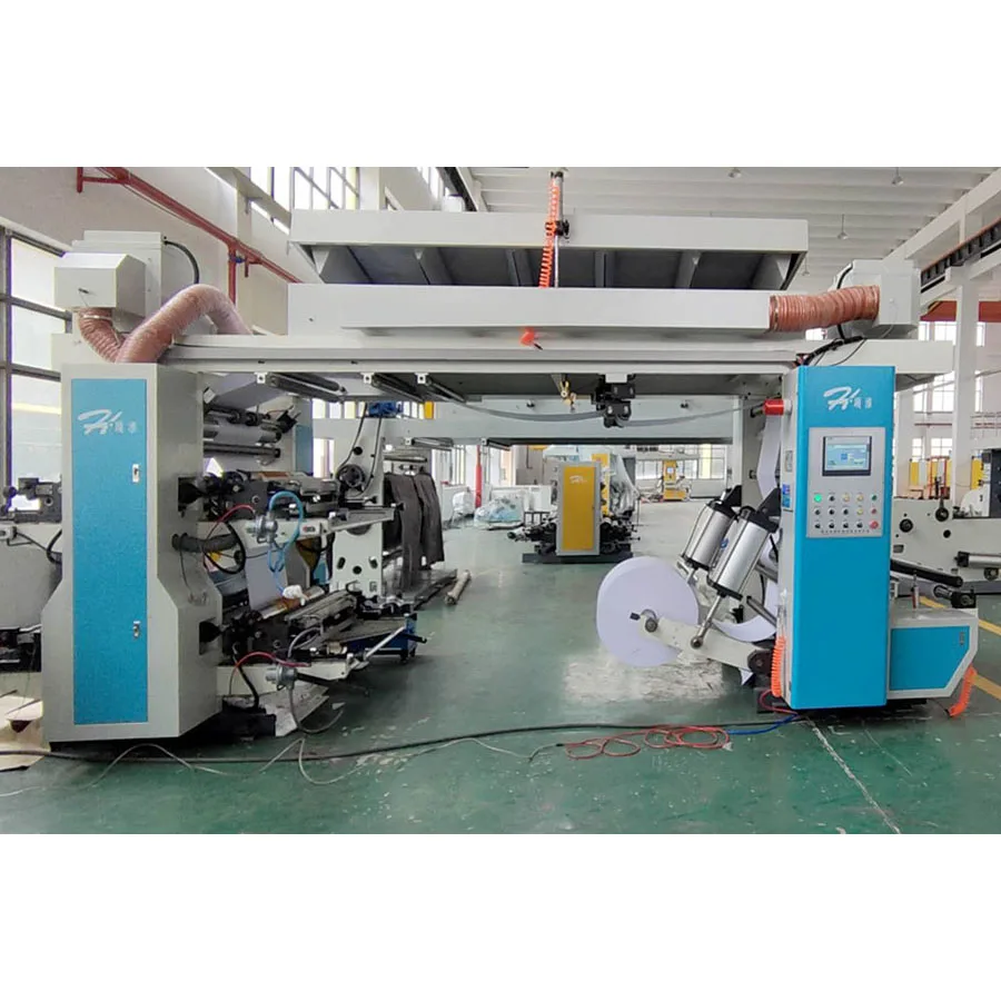 4 Colors 1000mm Improved Stack Flexographic Printing Machine Roll Paper Flexo Printing Machine