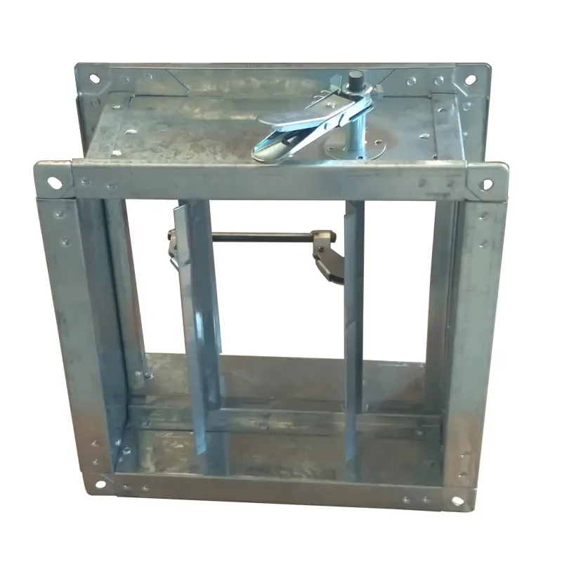 Hvac system Connecting air ducts turbo handle Manual air volume control damper