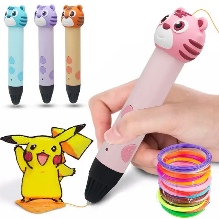 Wholesale Manufacture High Quality Customs Logo Kid PLA Refill 3D Printer Pen Magic CE Digital Draw 3D Pen 3D Print Pen