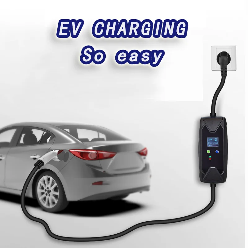 High Quality 16A AC Iec 62196-2 electric car charging station Type 2 Portable ev Charger for Electric Vehicle