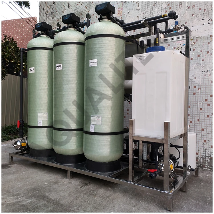 1000lph industrial brackish water purifier well ro plant with good guarantee water purifying machine