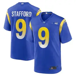 Newest wholesale #9 Matthew stafford Los Angeles Ram high quality sublimation football jersey