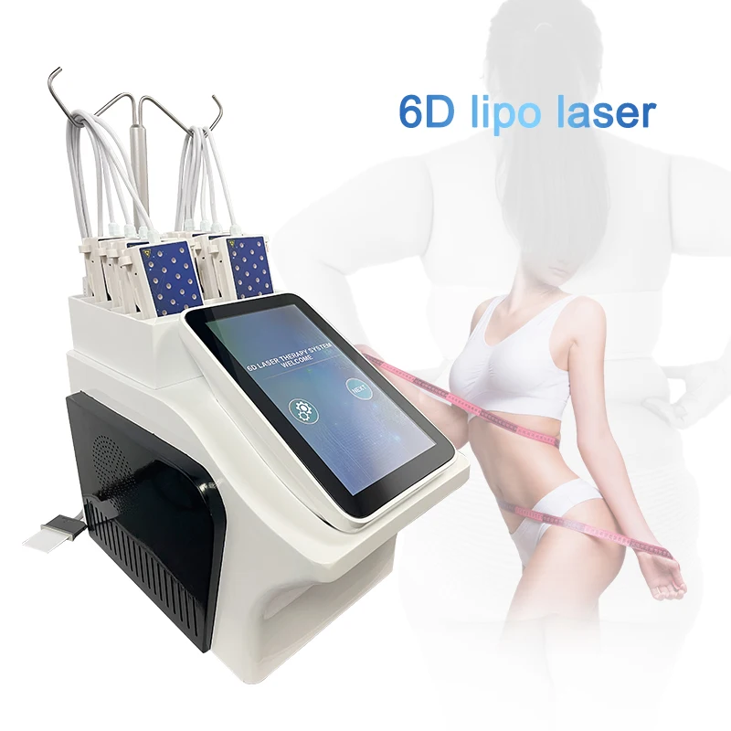 Newest Topselling 6D Diode Lipo Laser Machine Fat Burning / lipolaser Body Sliming Shaping Weight loss
