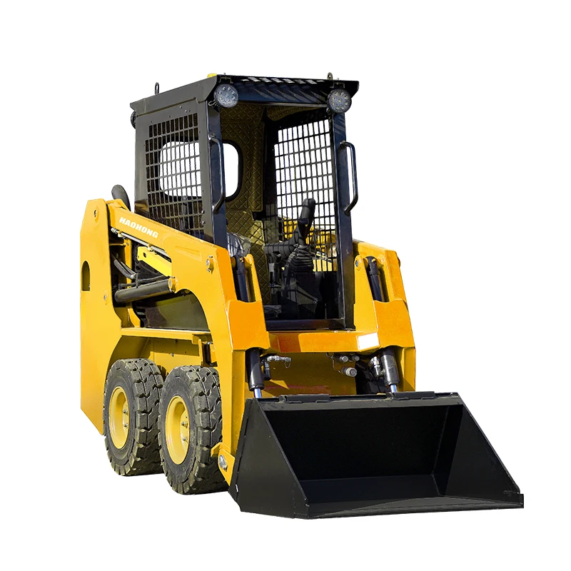 factory Outlet skid steer loader small skid steer loader 4 wheel drive small Skid Steer Loader