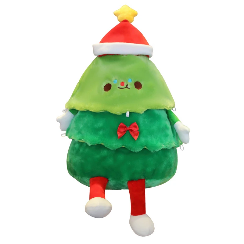 2024 Christmas Gingerbread man Santa Claus Plush Christmas Tree Plush Toys for Kids Gift