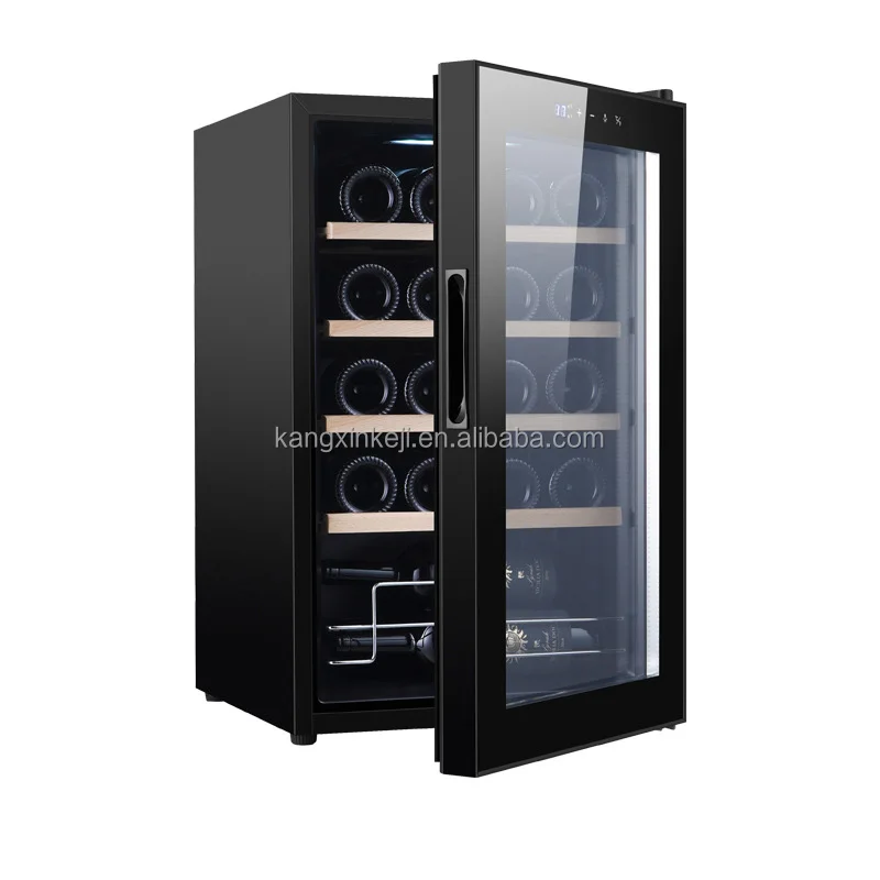 New Type 58L Wine Fridge Refrigerator 15 Bottles Enfriador De Vino Freestanding Cellar Beverage Wine Cooler Wine Chiller