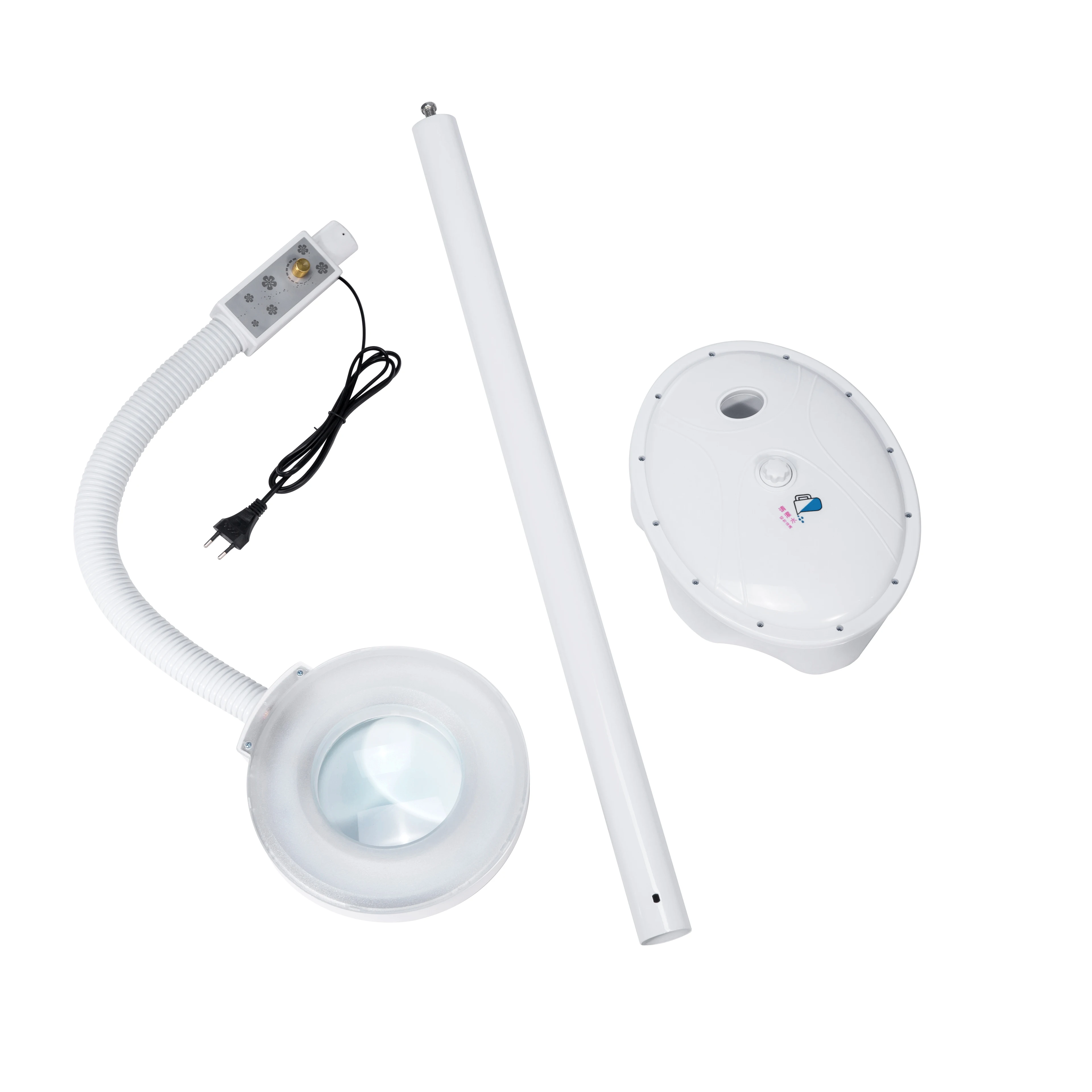 illuminated magnifying printed lighted make up cosmetic  round white vanity led light travel makeup mirror with led